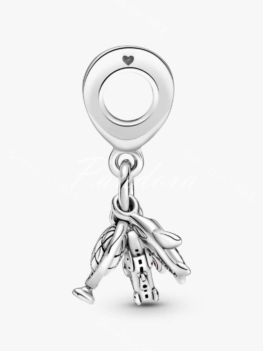 Pandora Airplane, Globe & Suitcase Dangle Charm - Picture 5 of 6